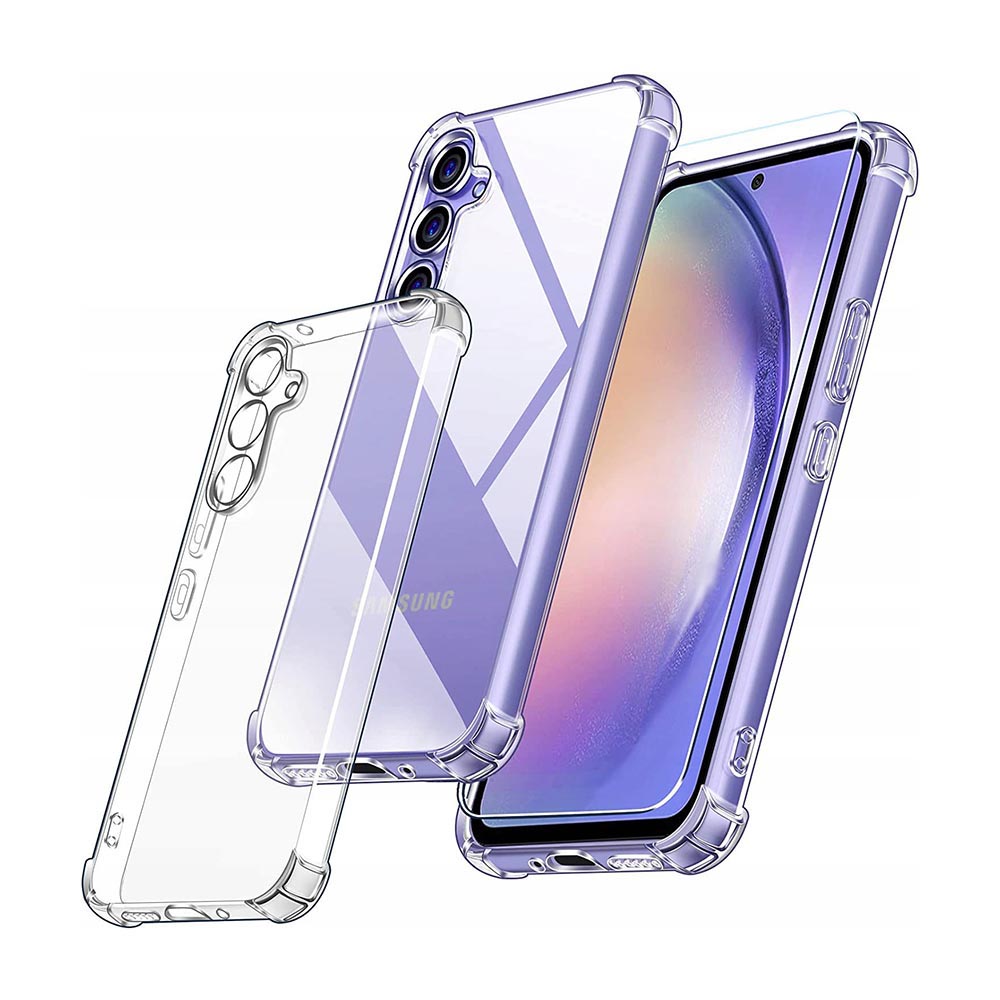 AntiShock Clear Back Cover Soft Silicone TPU Bumper case for Samsung M34