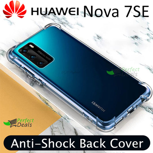 AntiShock Clear Back Cover Soft Silicone TPU Bumper case for Huawei Nova 7SE
