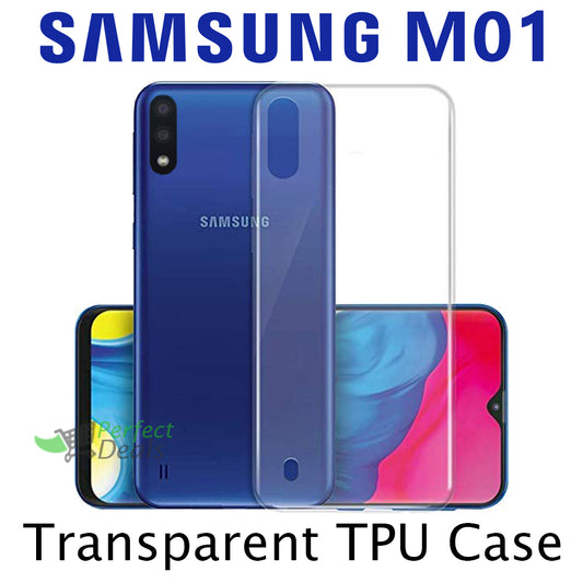 Transparent Clear Slim Case for Samsung M01