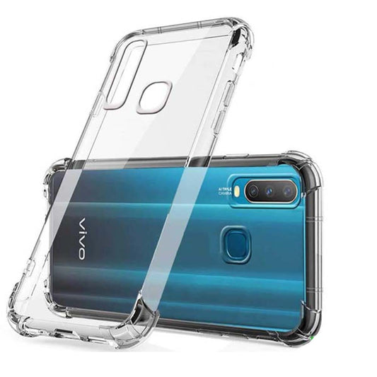 AntiShock Clear Back Cover Soft Silicone TPU Bumper case for Vivo Y17
