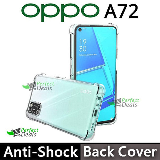 AntiShock Clear Back Cover Soft Silicone TPU Bumper case for OPPO OPPO A72