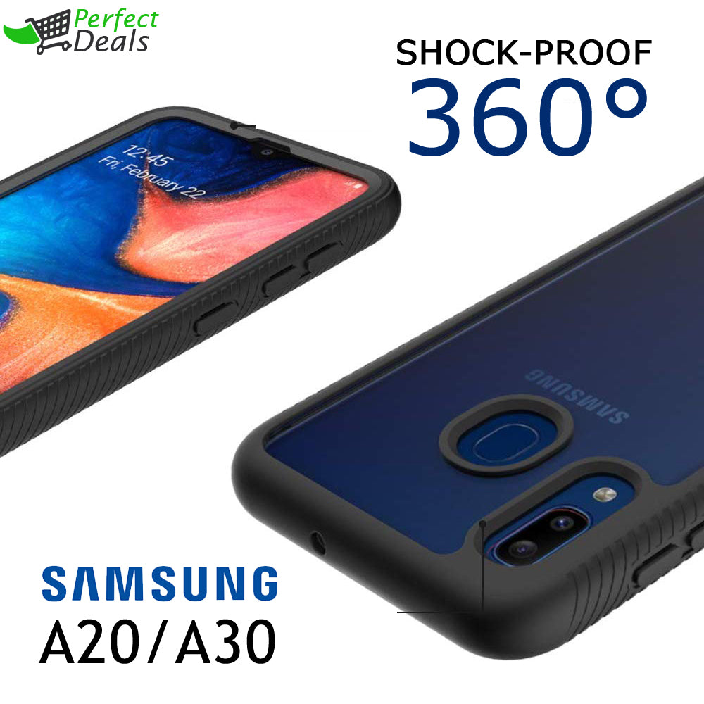 Shock-Proof Protection 360° PC+TPU Cover for Samsung Galaxy A20/A30