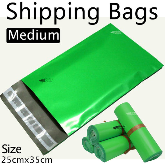 Shipping Bags Poly Mailer Courier Bags Green Medium 25cm x 35cm