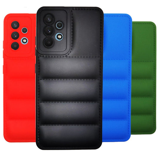 Puffer Case Jacket Cushion Back Cover for Samsung A32 4G