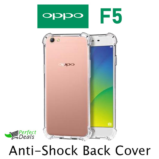 AntiShock Clear Back Cover Soft Silicone TPU Bumper case for OPPO F5