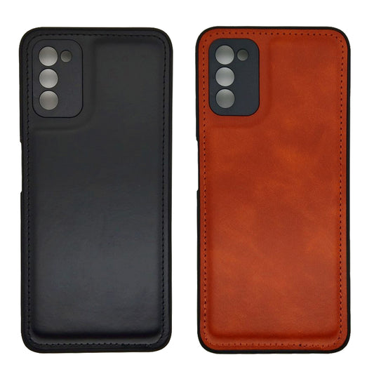 Luxury Leather Case Protection Phone Case Back Cover for Samsung A03s
