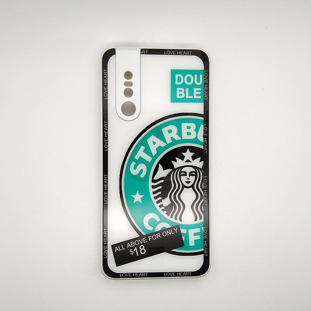 V15 PRO Starbucks Series High Quality Perfect Cover Full Lens Protective Transparent TPU Case For Vivo V15 PRO