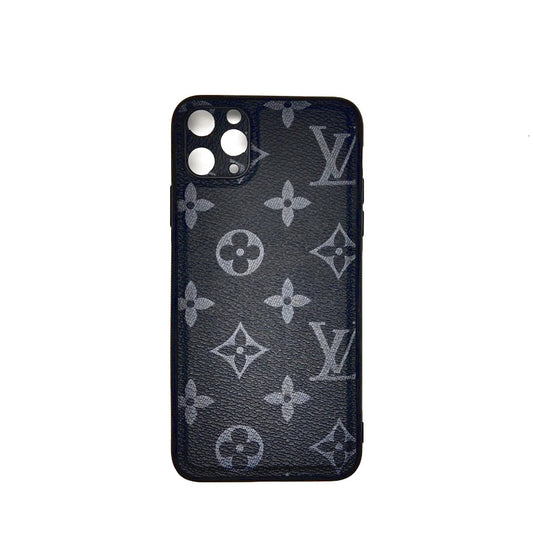 LV Case High Quality Perfect Cover Full Lens Protective Rubber TPU Case For apple iPhone 11 Pro Max Black