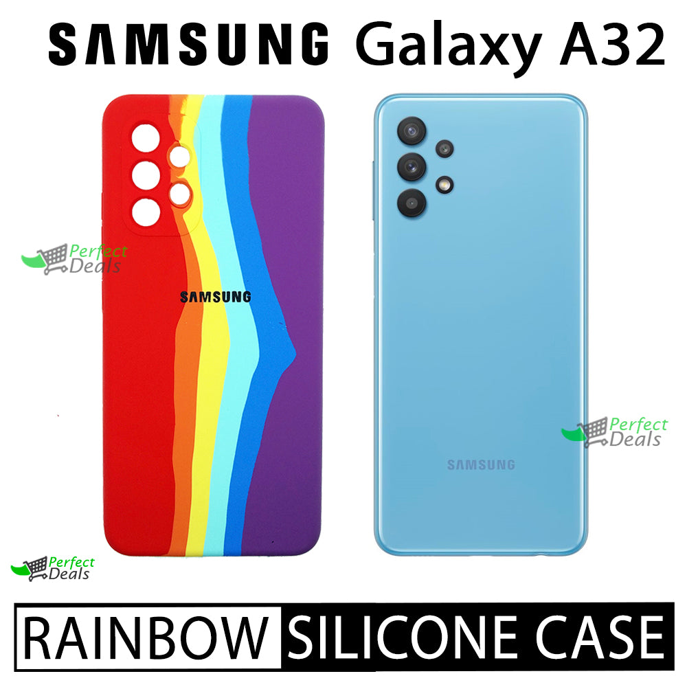 Latest Rainbow Silicone case for Samsung A32