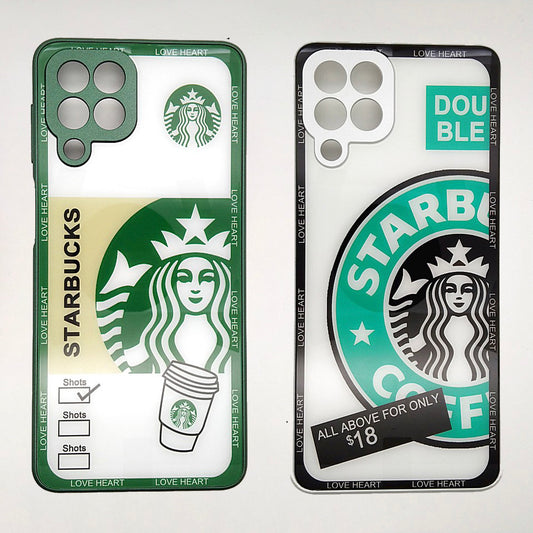 M53 5G Starbucks Series High Quality Perfect Cover Full Lens Protective Transparent TPU Case For Samsung M53 5G