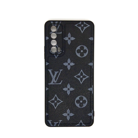 LV Case High Quality Perfect Cover Full Lens Protective Rubber TPU Case For Huawei Y7A Black