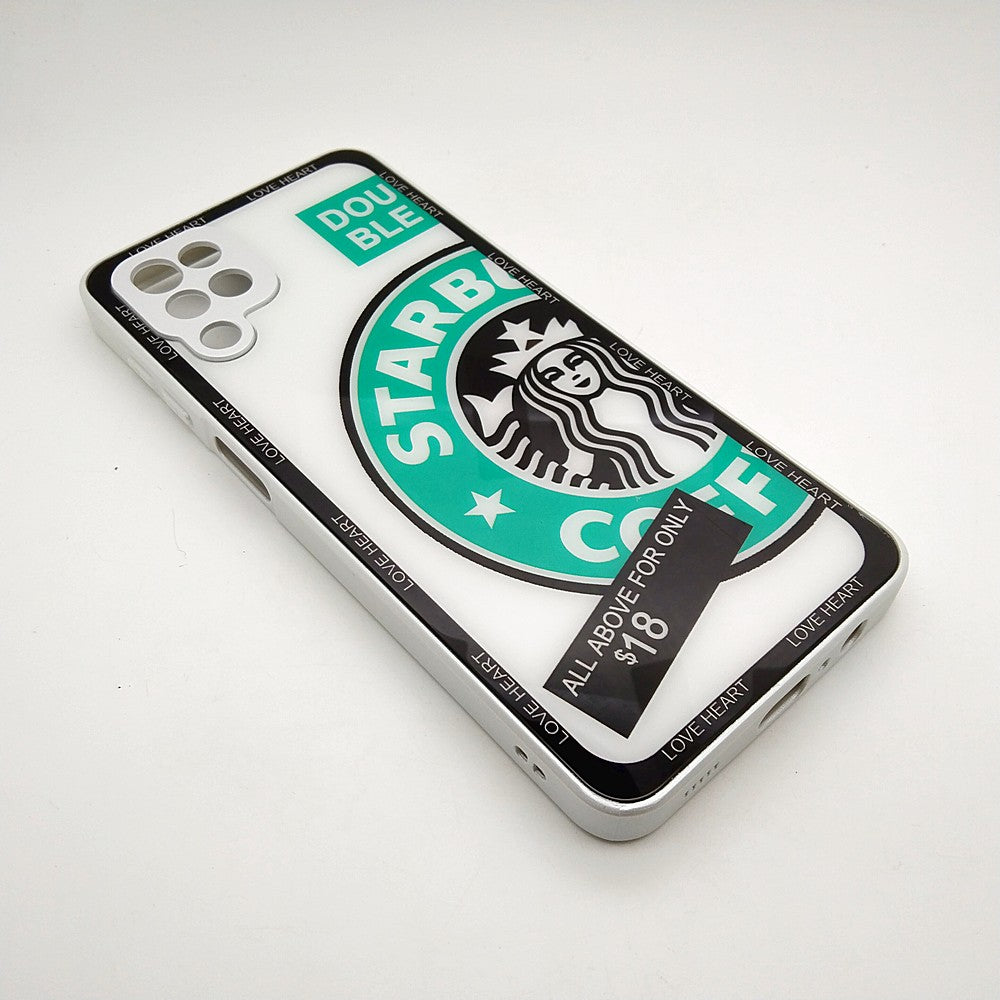 A12 Starbucks Series High Quality Perfect Cover Full Lens Protective Transparent TPU Case For Samsung A12