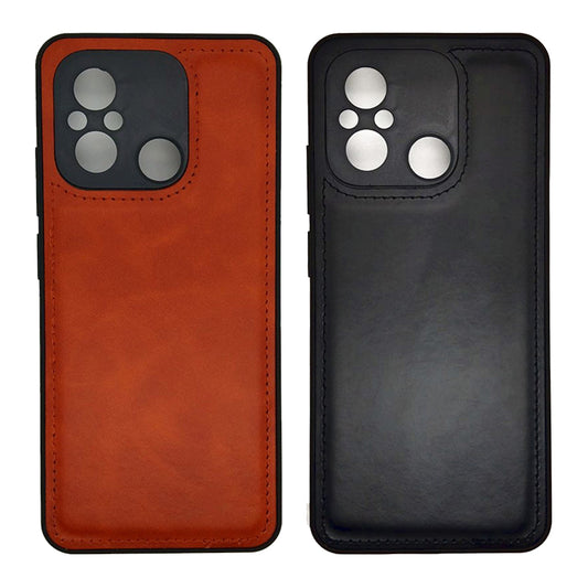 Luxury Leather Case Protection Phone Case Back Cover for Redmi 12C
