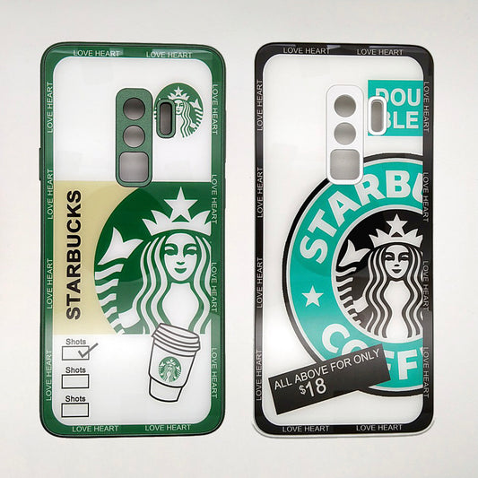 S9 PLUS Starbucks Series High Quality Perfect Cover Full Lens Protective Transparent TPU Case For Samsung S9 PLUS