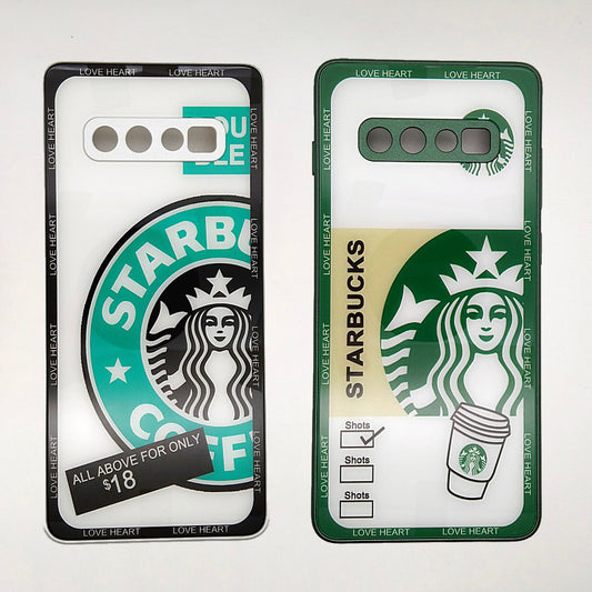 S10 PLUS Starbucks Series High Quality Perfect Cover Full Lens Protective Transparent TPU Case For Samsung S10 PLUS