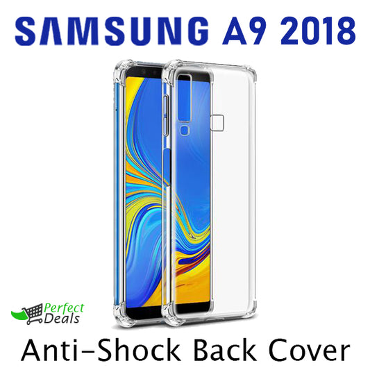 AntiShock Clear Back Cover Soft Silicone TPU Bumper case for Samsung A9 2018
