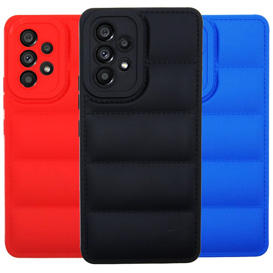 Puffer Case Jacket Cushion Back Cover for Samsung A73 5G