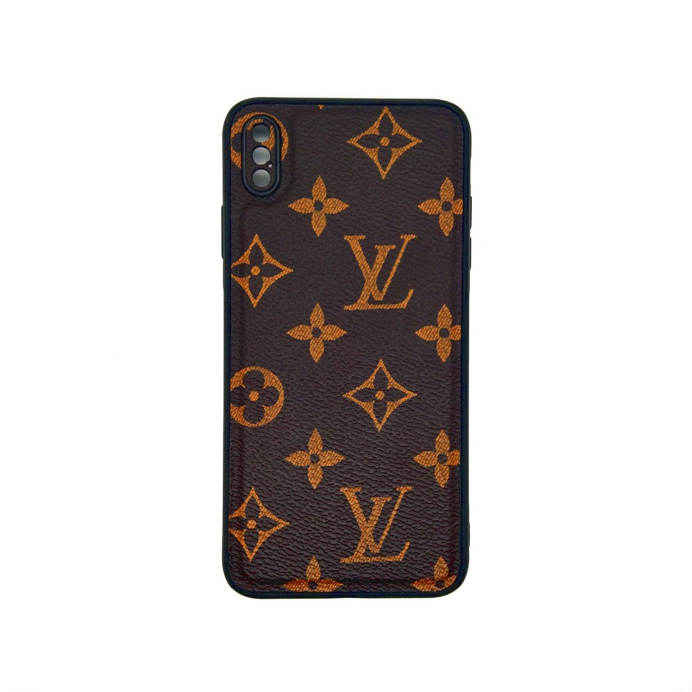 LV Case High Quality Perfect Cover Full Lens Protective Rubber TPU Case For apple iPhone Xs Max Black