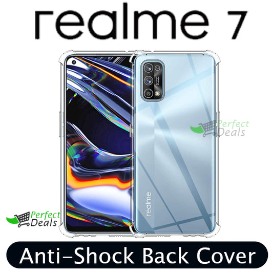 AntiShock Clear Back Cover Soft Silicone TPU Bumper case for Realme 7