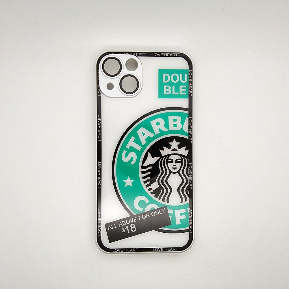 Starbucks Full Camera Lens Protective Hard Shel PC Case For apple iPhone 13