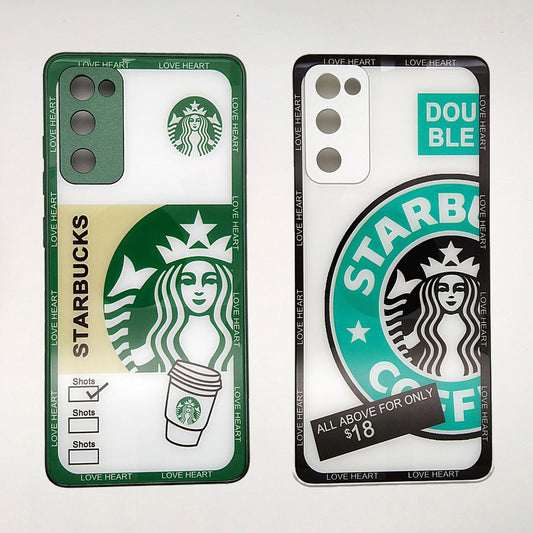S20 FE Starbucks Series High Quality Perfect Cover Full Lens Protective Transparent TPU Case For Samsung S20 FE
