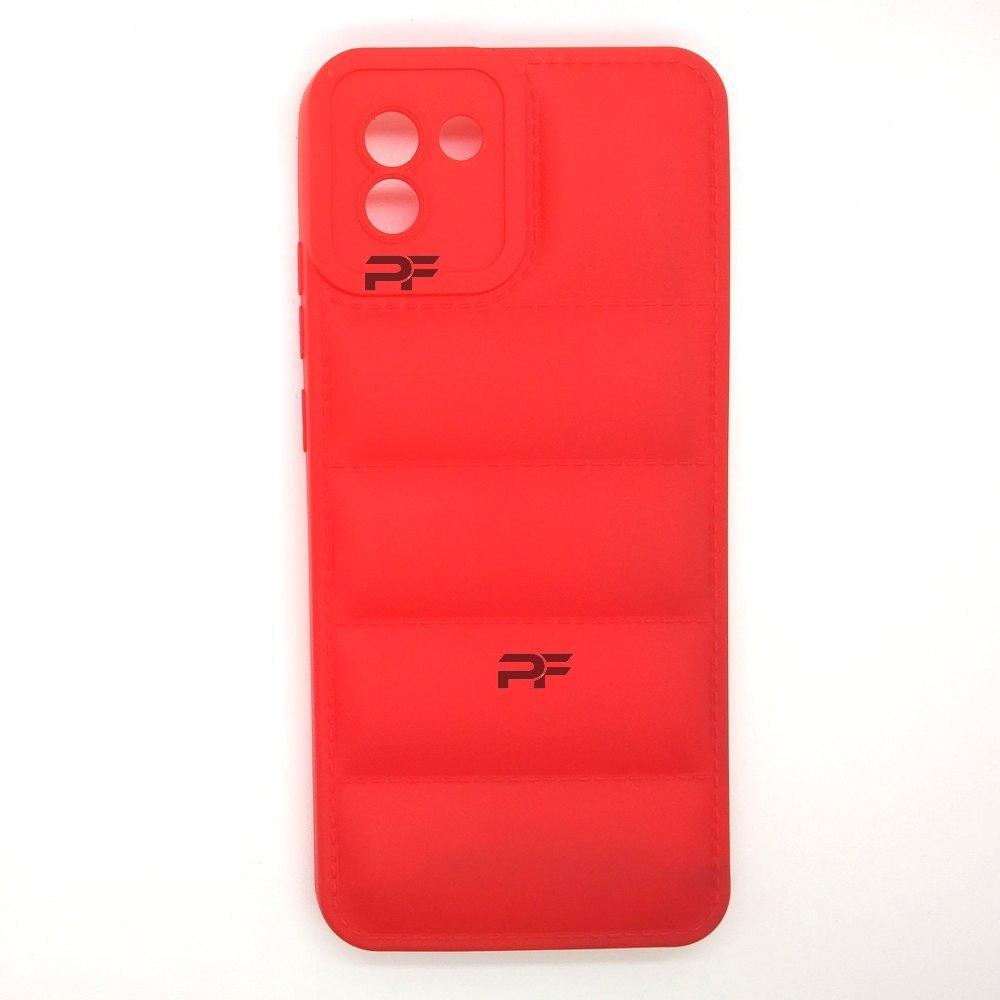Puffer Case Jacket Cushion Back Cover for Samsung A03