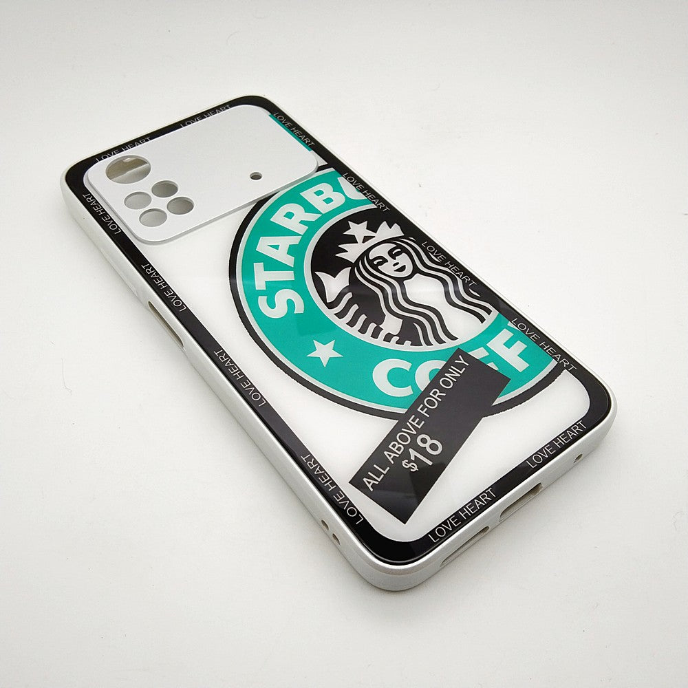 POCO M4 PRO Starbucks Series High Quality Perfect Cover Full Lens Protective Transparent TPU Case For Xiaomi Mi POCO M4 PRO