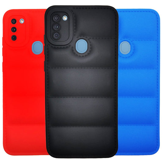 Puffer Case Jacket Cushion Back Cover for Samsung M11