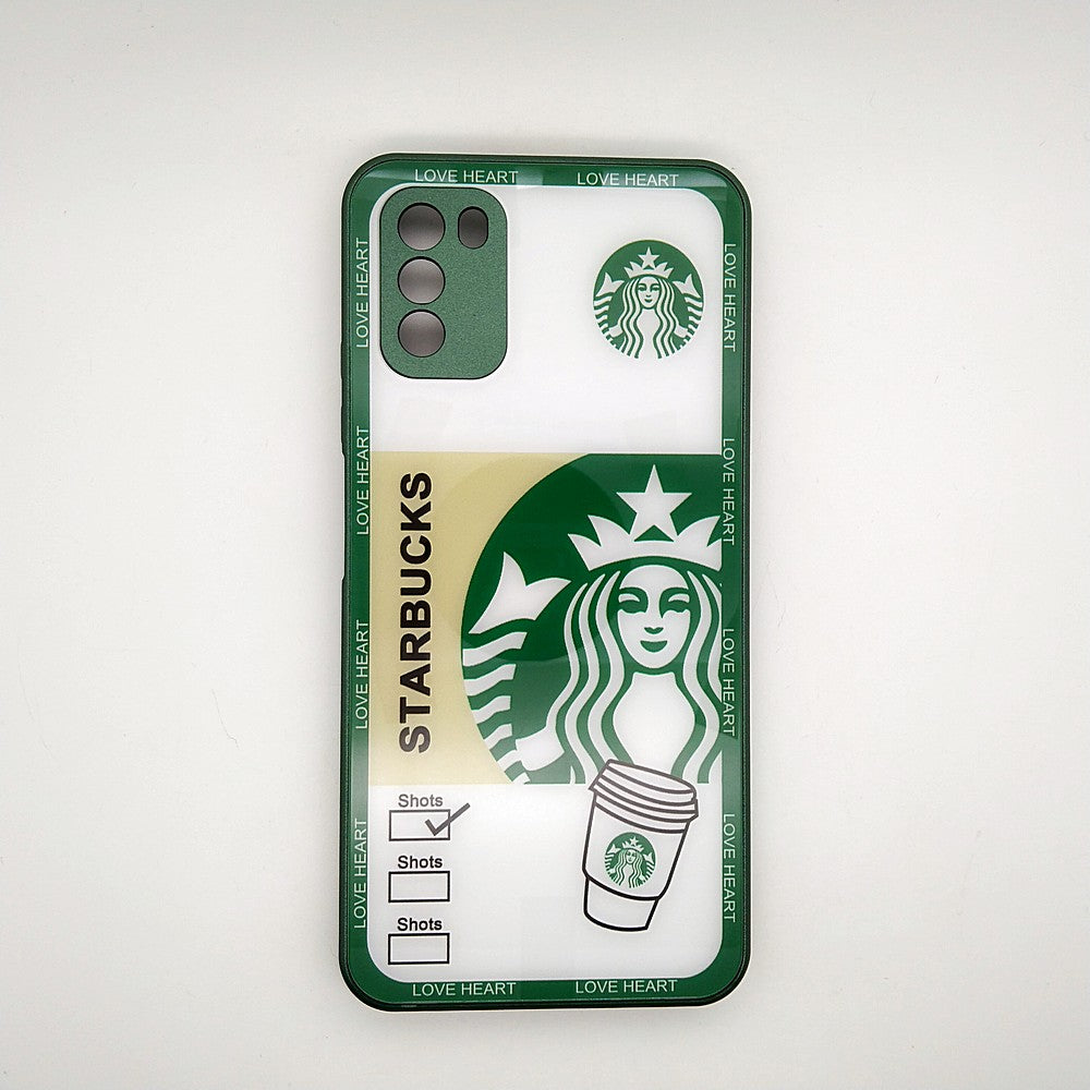 POCO M3 Starbucks Series High Quality Perfect Cover Full Lens Protective Transparent TPU Case For Xiaomi Mi POCO M3