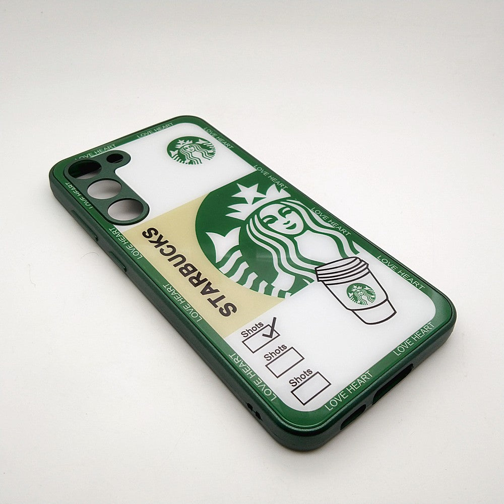 S23 PLUS Starbucks Series High Quality Perfect Cover Full Lens Protective Transparent TPU Case For Samsung S23 PLUS