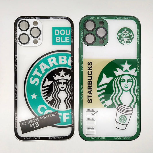 Starbucks Full Camera Lens Protective Hard Shel PC Case For apple iPhone 12 Pro