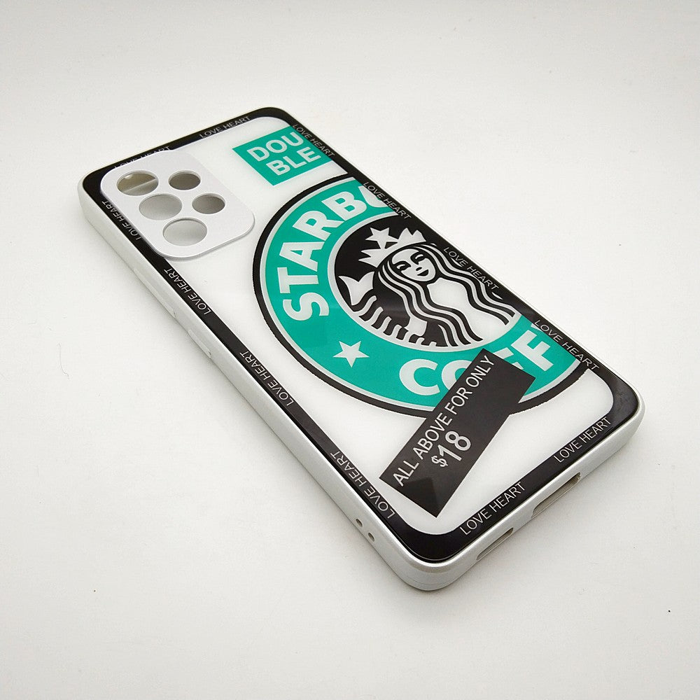 A53 5G Starbucks Series High Quality Perfect Cover Full Lens Protective Transparent TPU Case For Samsung A53 5G