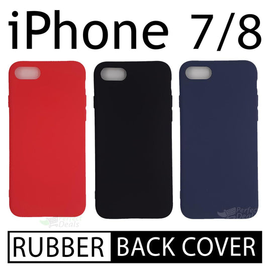 Slim Rubber fit back cover for iPhone 7 / 8