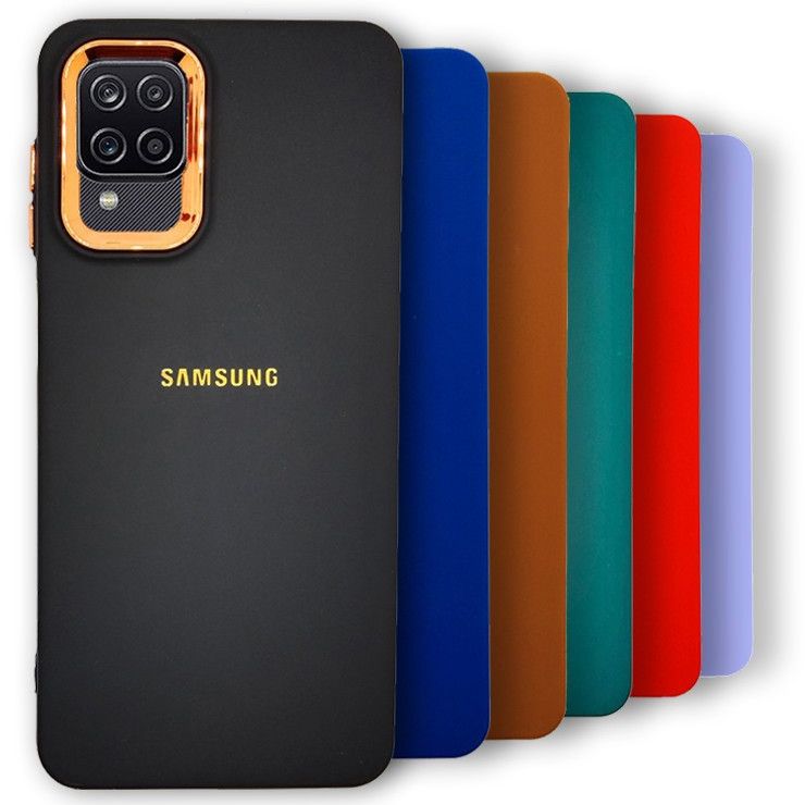 Gold Camera Protection Back Cover for Samsung A12