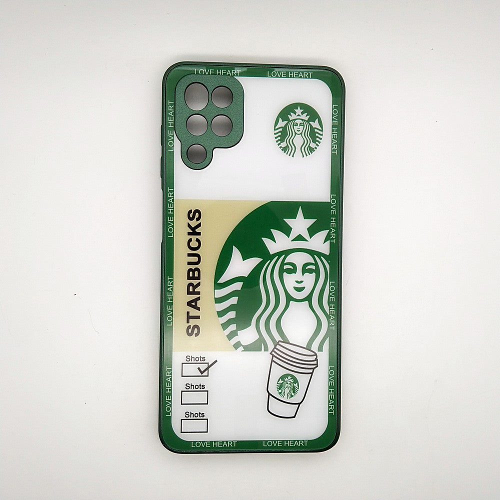 A12 Starbucks Series High Quality Perfect Cover Full Lens Protective Transparent TPU Case For Samsung A12