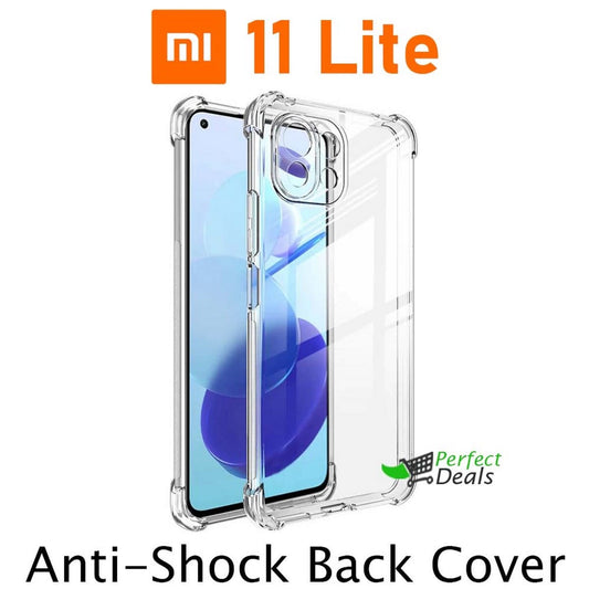 AntiShock Clear Back Cover Soft Silicone TPU Bumper case for Xiaomi Mi 11 Lite