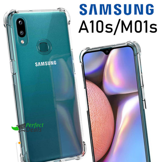 AntiShock Clear Back Cover Soft Silicone TPU Bumper case for Samsung A10s