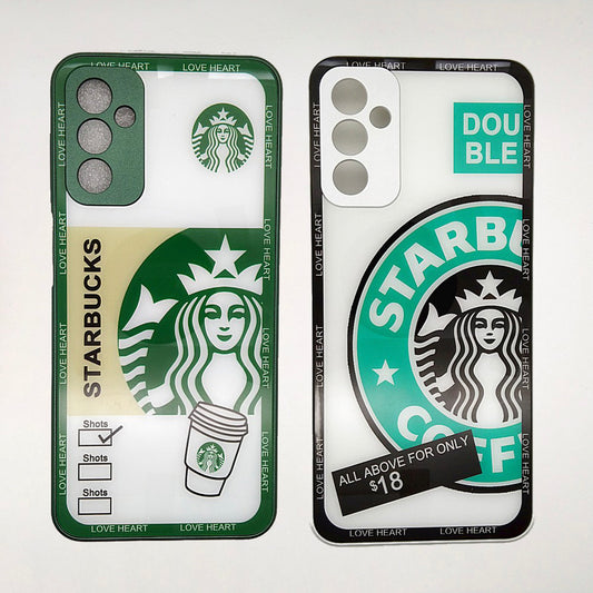 S21 Plus Starbucks Series High Quality Perfect Cover Full Lens Protective Transparent TPU Case For Samsung S21 Plus