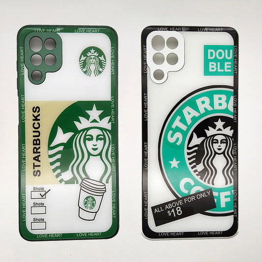 A12 Starbucks Series High Quality Perfect Cover Full Lens Protective Transparent TPU Case For Samsung A12
