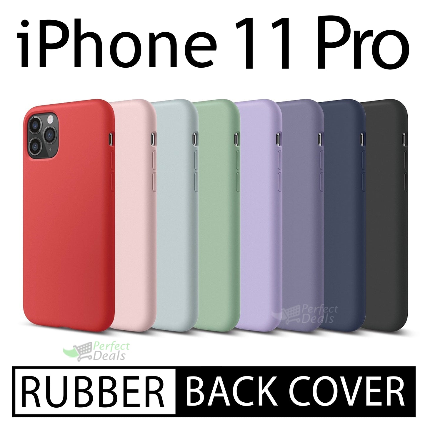 Slim Rubber fit back cover for iPhone 11 Pro