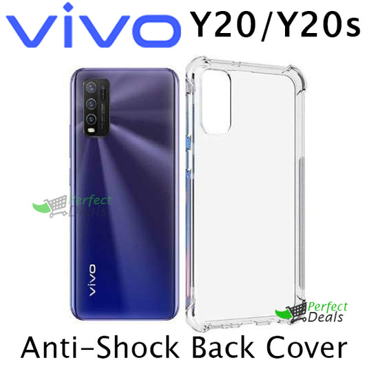 AntiShock Clear Back Cover Soft Silicone TPU Bumper case for Vivo Y20