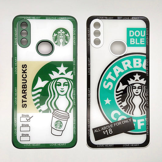 A10S Starbucks Series High Quality Perfect Cover Full Lens Protective Transparent TPU Case For Samsung A10S