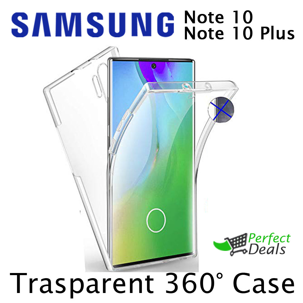 Silicone Clear 360° Case for Samsung Note 10