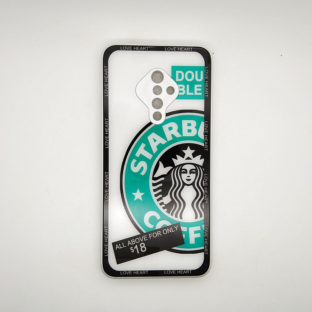 S1 PRO Starbucks Series High Quality Perfect Cover Full Lens Protective Transparent TPU Case For Vivo S1 PRO