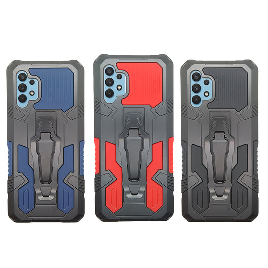 iCrystal Hybrid Anti Shock Case with Holder and Stand for Samsung A32 4G