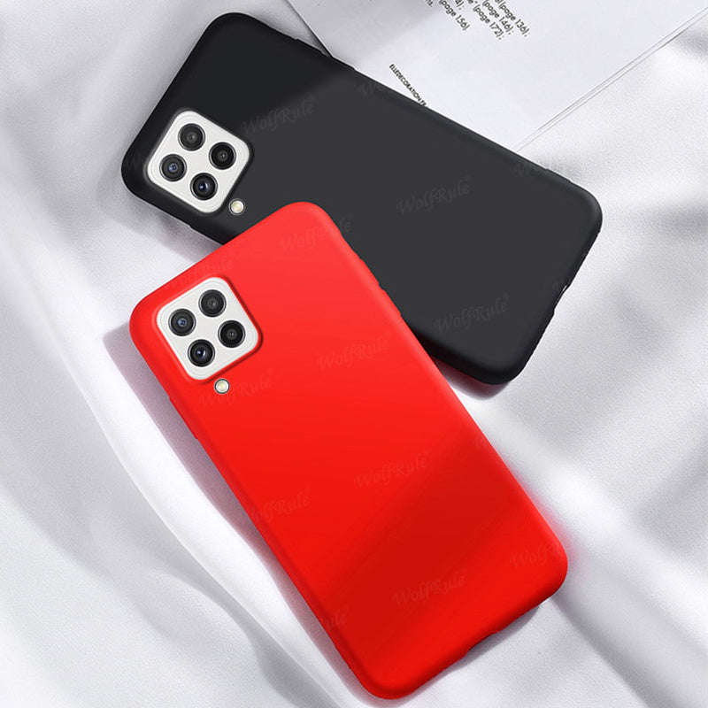 Slim Rubber fit back cover for Samsung M32 4G