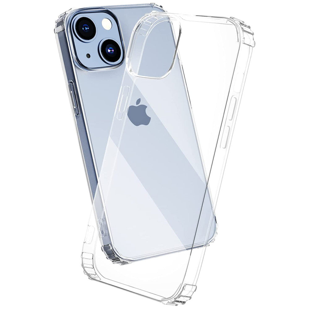AntiShock Clear Back Cover Soft Silicone TPU Bumper case for apple iPhone 13