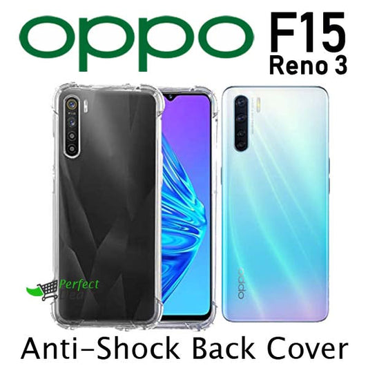 AntiShock Clear Back Cover Soft Silicone TPU Bumper case for OPPO F15