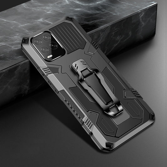 iCrystal Hybrid Anti Shock Case with Holder and Stand for OPPO A54