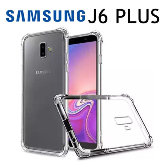 AntiShock Clear Back Cover Soft Silicone TPU Bumper case for Samsung J6 Plus